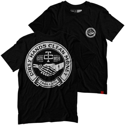 Dirty Hands Clean Money Haggler tshirt tc0327 black