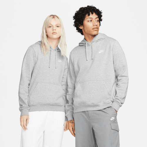 Nike sportswear club fleece hoody dq5793-063 grey