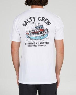 Salty Crew Fishing Charter tshirt 20035605 white