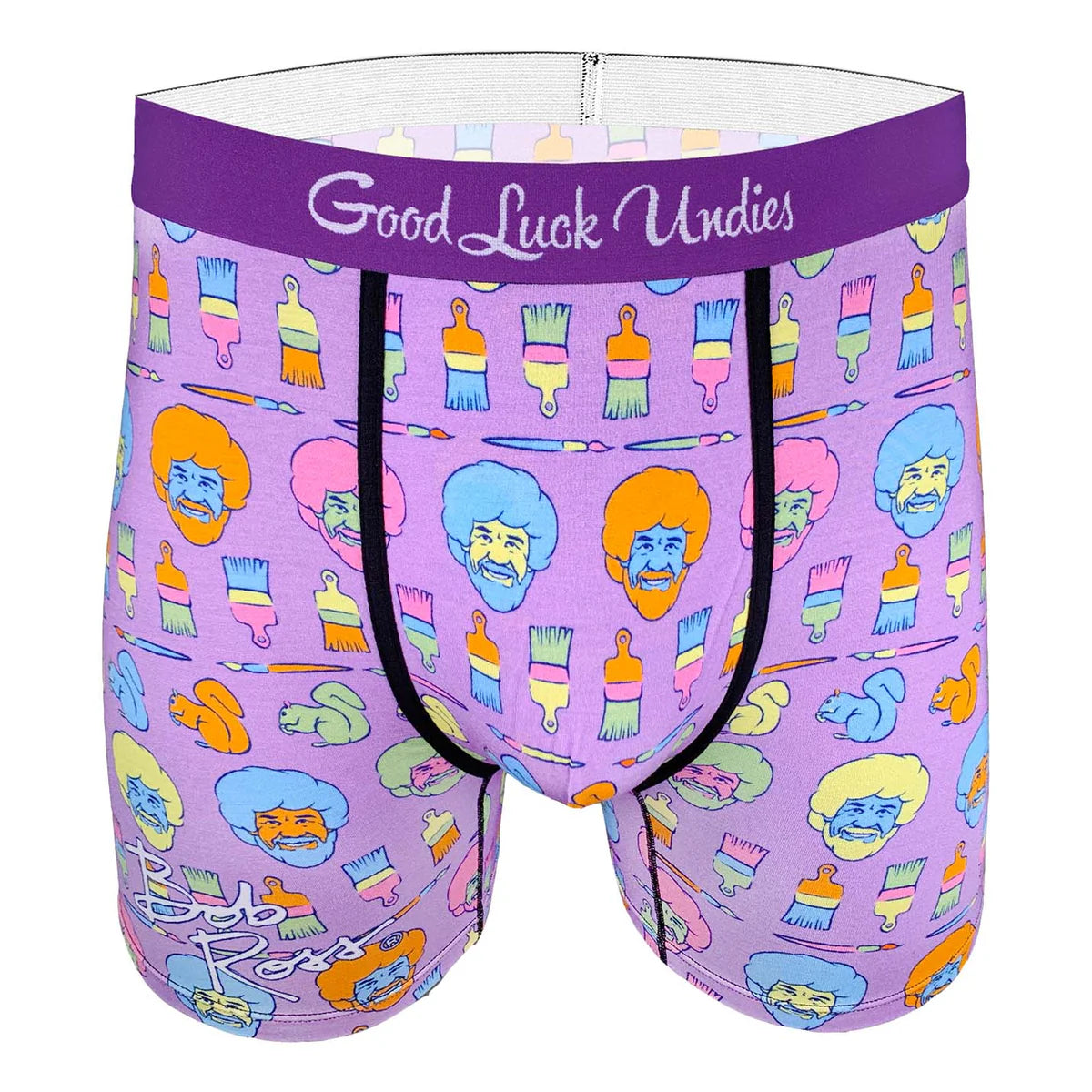 Good Luck Undies Bob Ross Happy colors