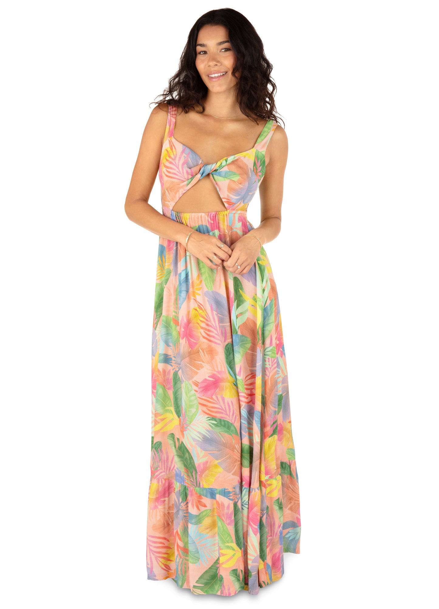 Hurley Paradise reversable Maxi dress hu021d4 multi color