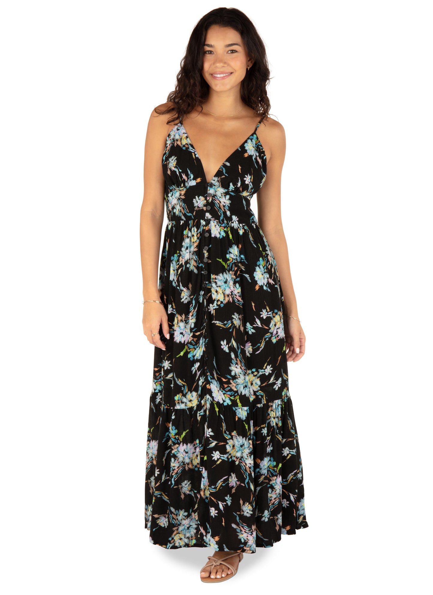 Hurley Capri maxi dress hu035d4 black