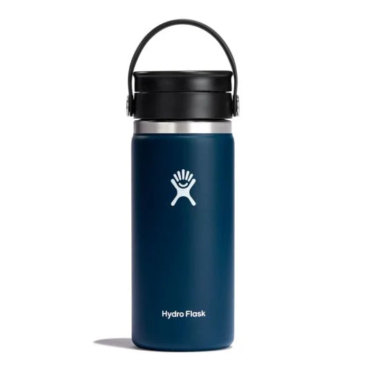 Hydroflask 16 oz Coffee with Flex Sip™ Lid Insulated bottle with lid for hot drinks. w16bcx464 indigo