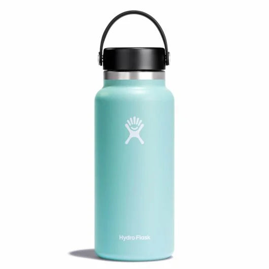 Hydroflask 32 oz Wide Mouth Fan favorite wide mouth bottle for easy drinking. w32bts441 dew