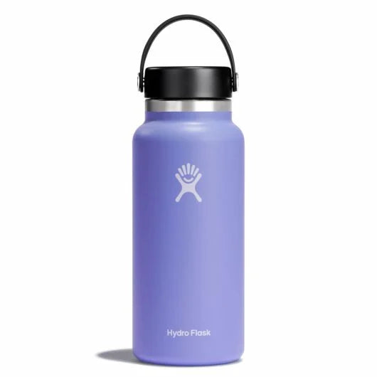 Hydroflask 32 oz Wide Mouth Fan favorite wide mouth bottle for easy drinking. w32bts474 lupine