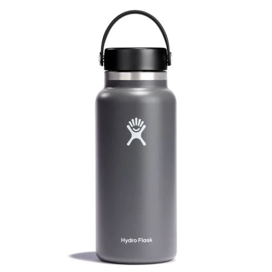 Hydroflask 32 oz Wide Mouth Fan favorite wide mouth bottle for easy drinking. w32bts010 stone