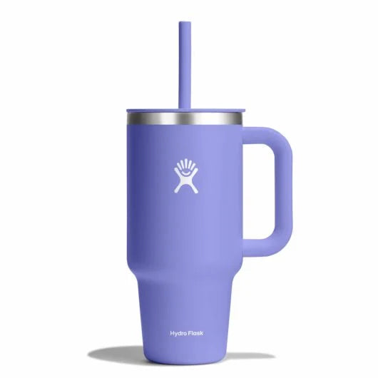 Hydroflask 32 oz All Around™ Travel Tumbler Insulated tumbler with handle and straw. tt32ps474 lupine