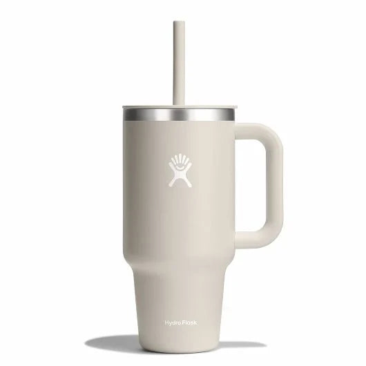 Hydroflask 40 oz All Around™ Travel Tumbler -  Insulated tumbler with handle and straw. tt40ps114 oat