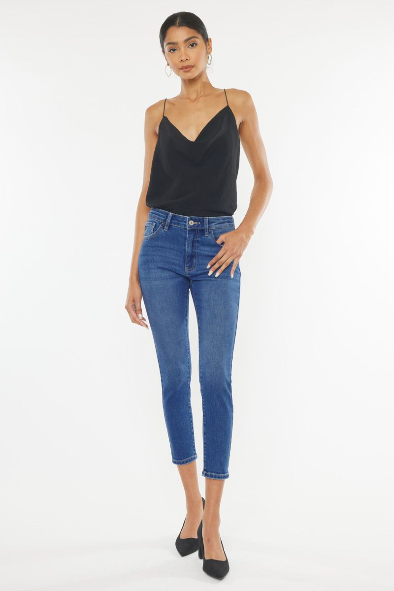 Kancan eco friendly high rise crop skinny jean kc11258m