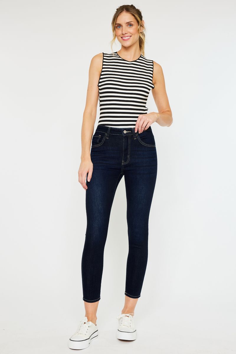 Kancan eco friendly high rise crop skinny jean kc11258d