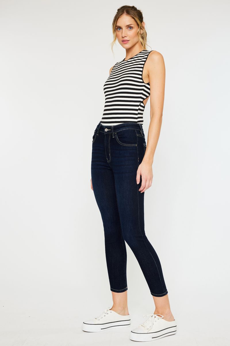 Kancan eco friendly high rise crop skinny jean kc11258d