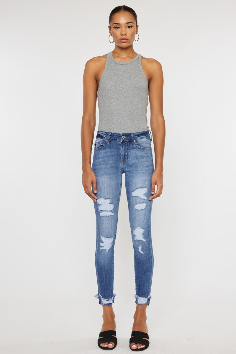 kancan mid rise super skinny jean kc7103m