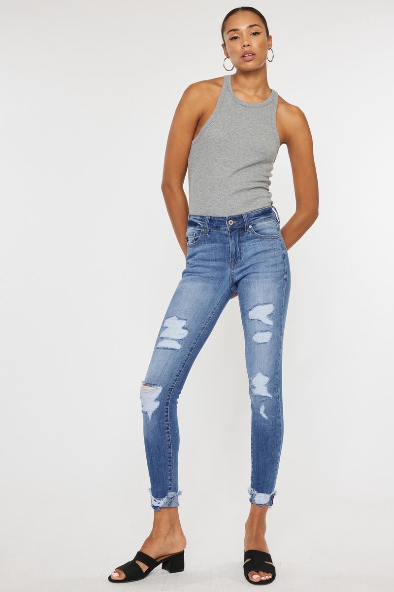 kancan mid rise super skinny jean kc7103m