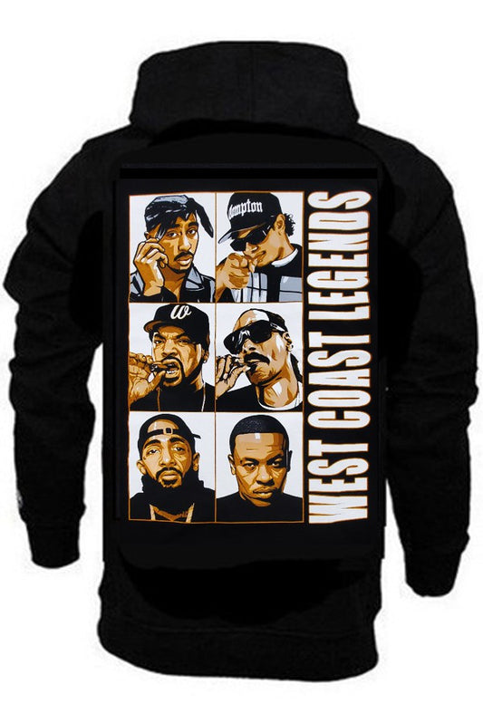 West Coast Legends Hoody hd1224 black