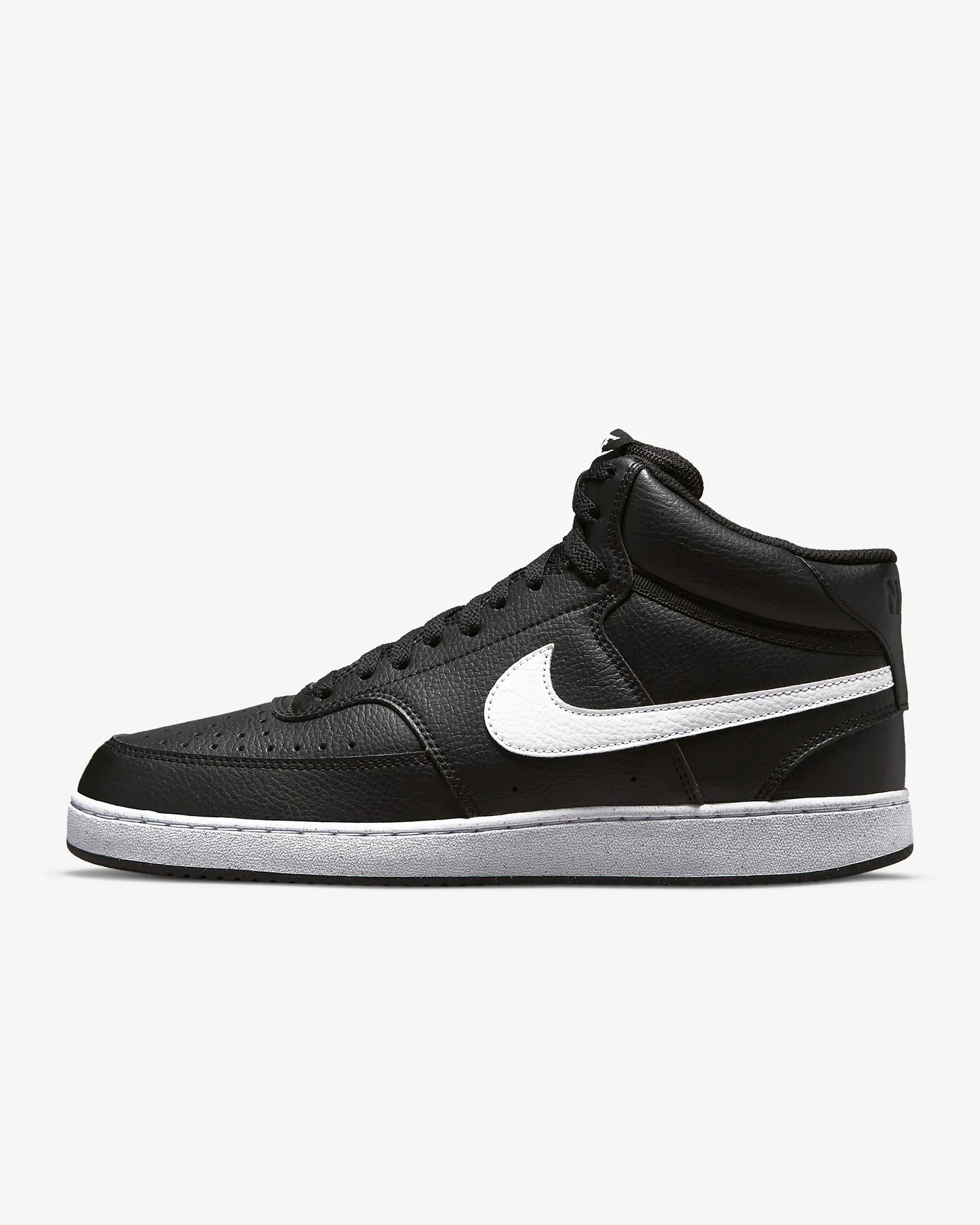 Nike mens court vision mid dn3577-001 black and white