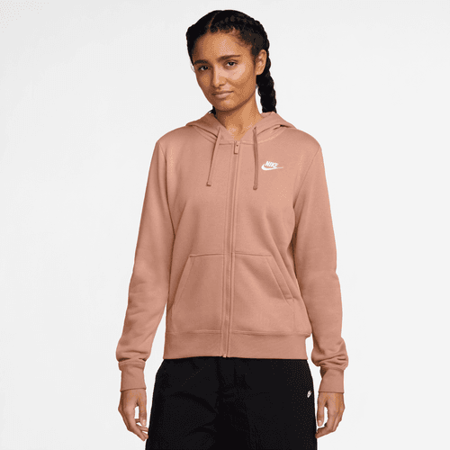Nike womens zip hoody dq5471-688 peach