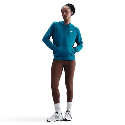 Nike sportswear club fleece hoody dq5793-301 aqua