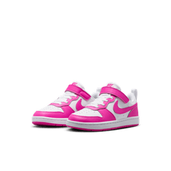 Nike youth court borough low recraft dv5457-123 pink & white
