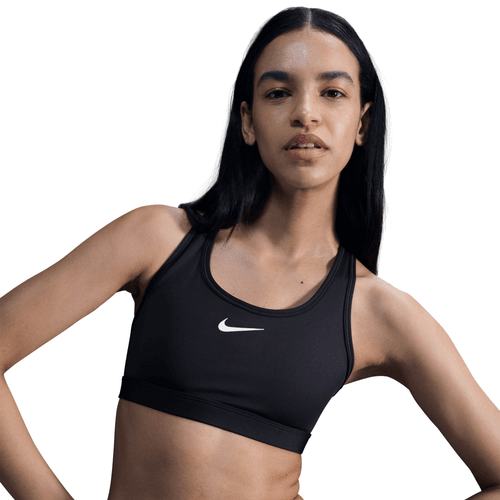Nike medium support sports bra dx6821-010 black