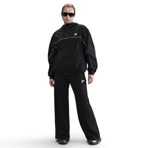 Nike open wide bottom club fleece pant fb2727-010 black