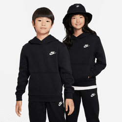 Nike nsw club fleece hoody fd3000-010 black & white