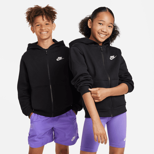 Nike youth full zip hoody fd3004-010 black