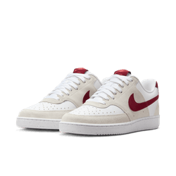 Nike Court Vision lo fq7628-100 white tan and red