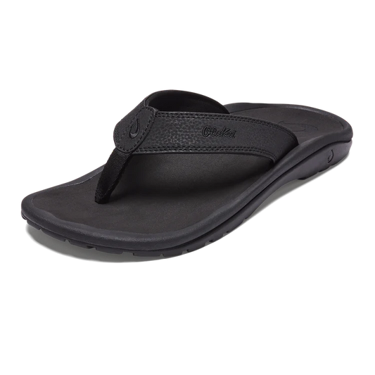 Olukai mens Ohana flip slop sandal 10110-4042 black