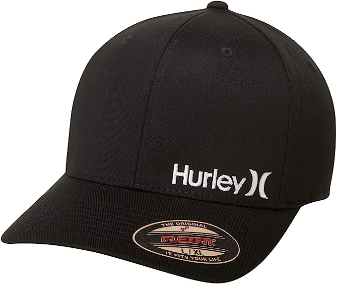 Hurley Men's One & Only Corp Flexfit Perma Curve Bill Baseball Hat hnhm0005-010
