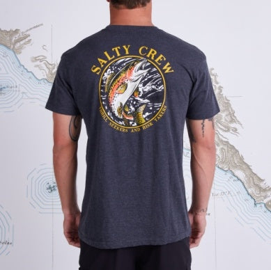 Salty Crew Rainbow tshirt 20035493 charcoal