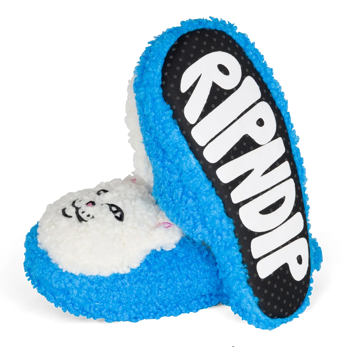 Rip N Dip Lord Nermal PLush Face Slipper rndhol23262 blue