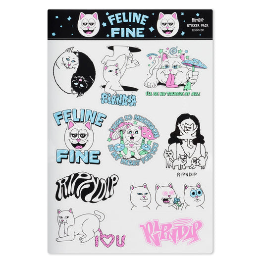 Rip N Dip Feline Fine Sticker Sheet rndhol23362