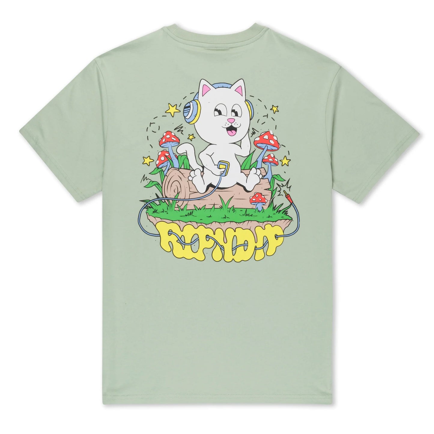 Rip N Dip shroom song tshirt rndhol24157 sage