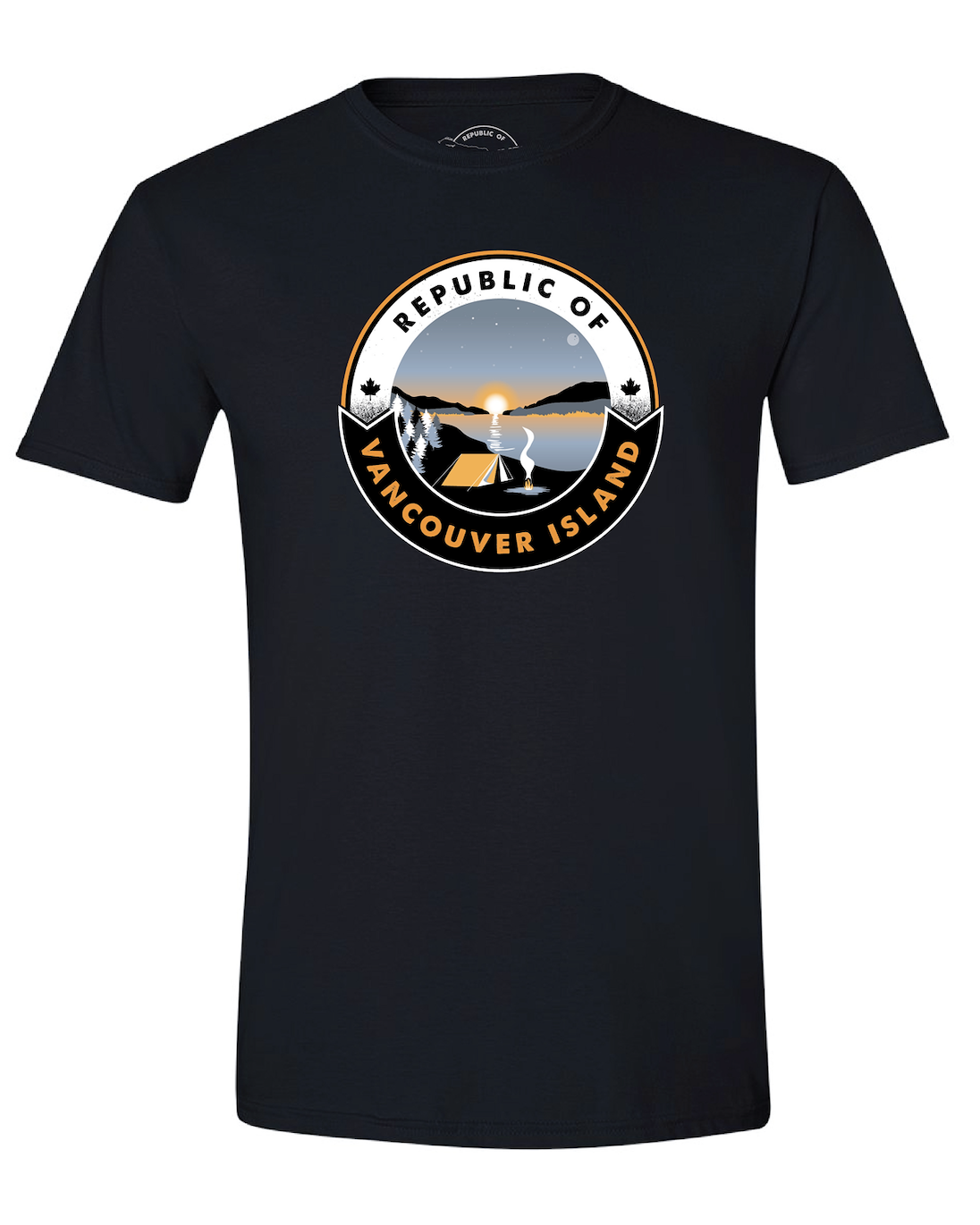 Republic of Vancouver Island Camping Sun Tshirt