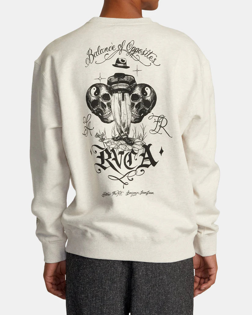 Rvca INVISIBLE MAN CREWNECK SWEATSHIRT avyft00371