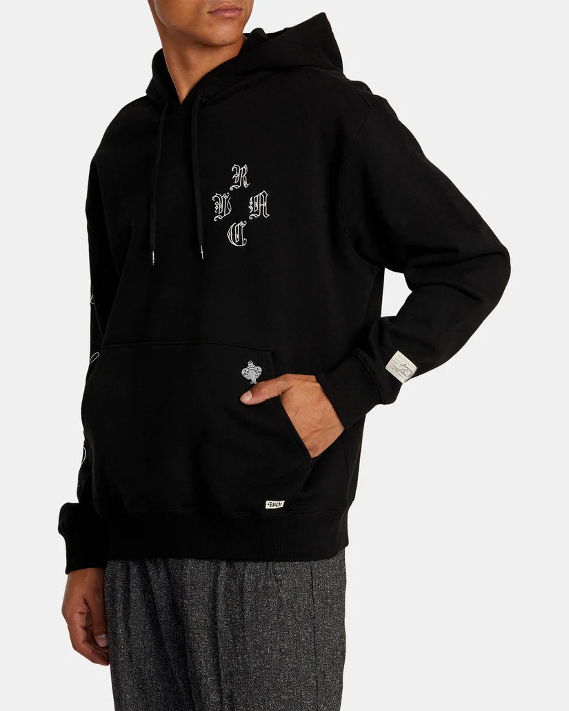 Rvca chefs kiss hoody avyft00373 black