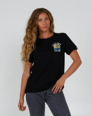 Salty Crew sail away boyfriend tee 20035692w black