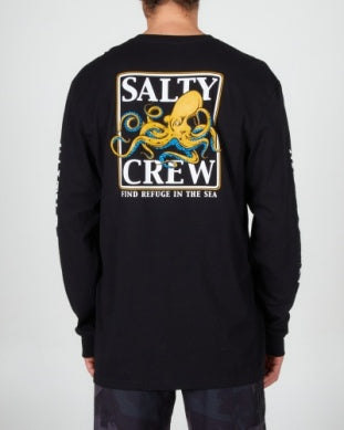 Salty Crew ink slinger long sleeve tshirt 20135367 black