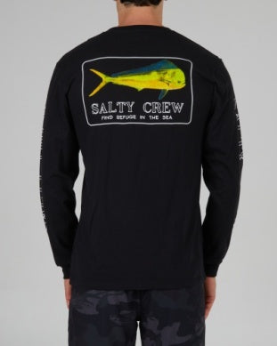 Salty Crew golden mahi long sleeve tshirt 20135492 black