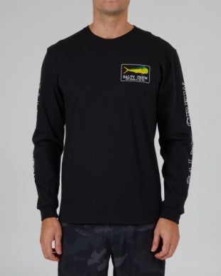 Salty Crew golden mahi long sleeve tshirt 20135492 black