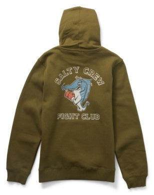 Salty Crew fight club hoody youth 20335310y army