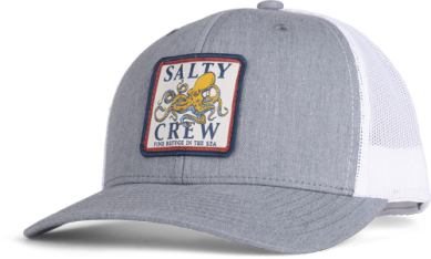 Salty Crew ink slinger retro snapback hat 35035447 heather grey