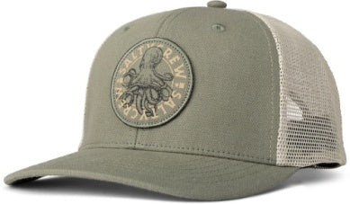 Salty Crew tentacles retro trucker hat 35035593 olive