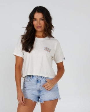 Salty Crew Summertime crop tshirt 20035694w white