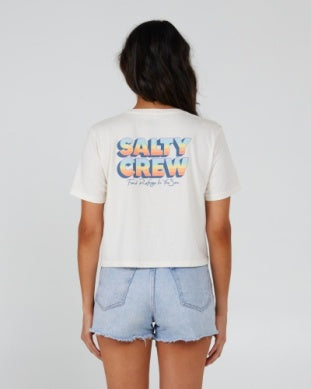 Salty Crew Summertime crop tshirt 20035694w white