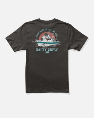 Salty Crew youth day charter tshirt 20035900y black