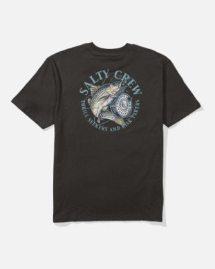 Salty Crew reel fly tshirt 20035912 black