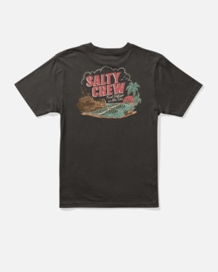 Salty crew youth shipwreck tshirt 20035925y black