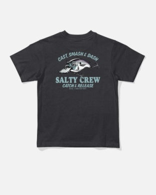 Salty Crew toddler cast life tshirt 20035971td black