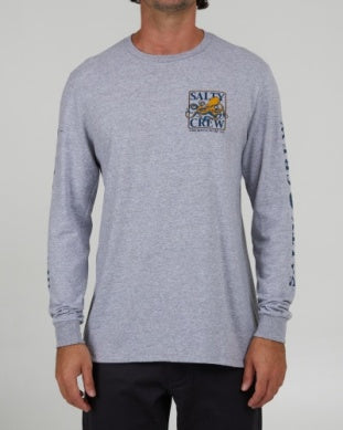 Salty Crew ink slinger long sleeve tshirt 20135367 grey